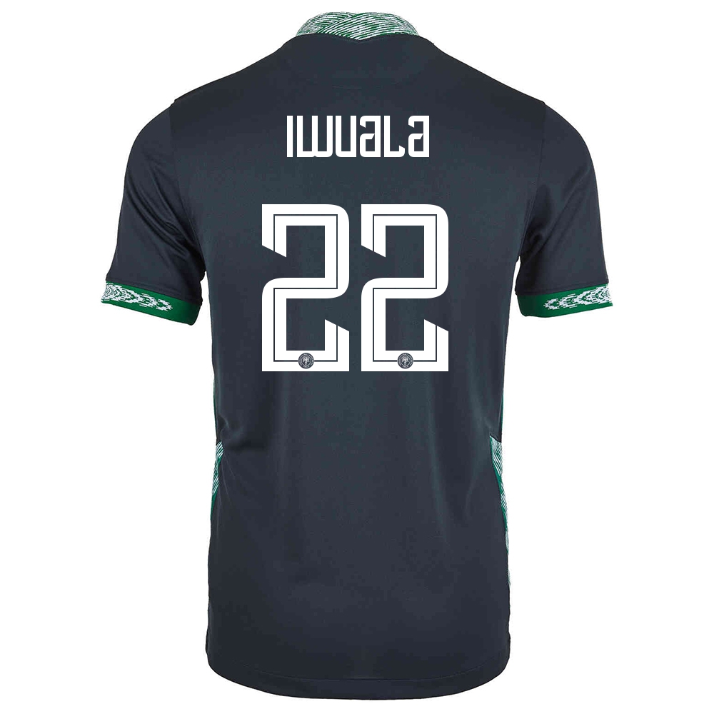 Femme Équipe du Nigeria de football Maillot Anayo Iwuala #22 Tenues Extérieur Noir 2021