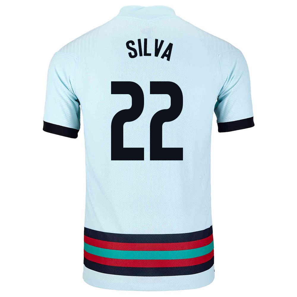 Femme Équipe du Portugal de football Maillot Rui Silva #22 Tenues Extérieur Bleu Clair 2021