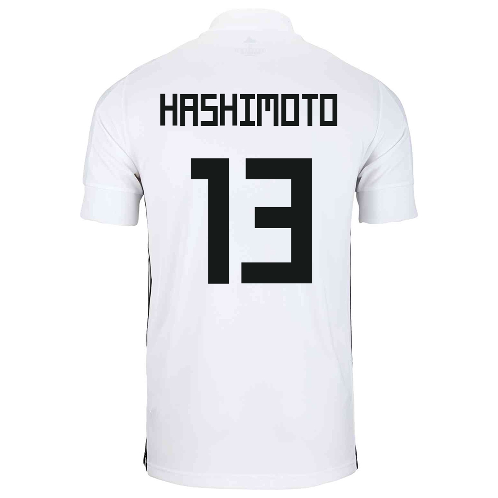 Femme Équipe du Japon de football Maillot Kento Hashimoto #13 Tenues Extérieur Blanc 2021