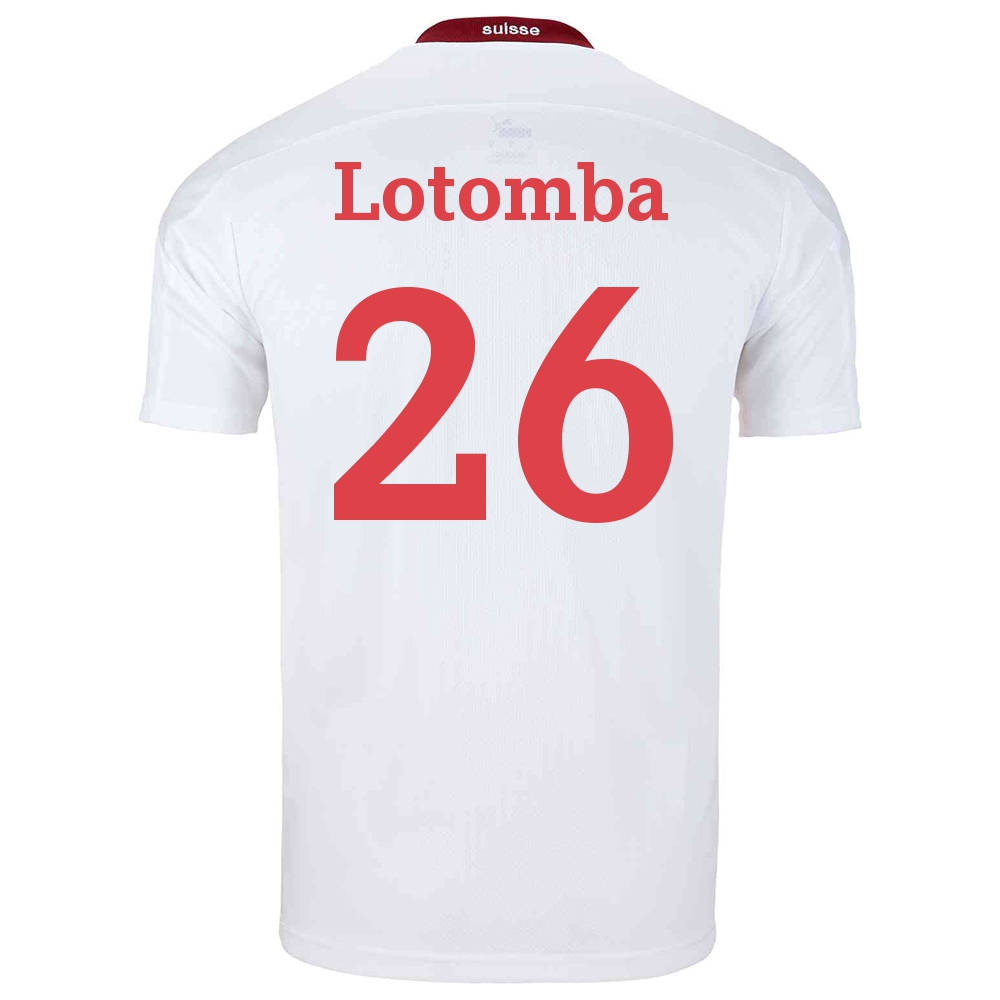 Femme Équipe de Suisse de football Maillot Jordan Lotomba #26 Tenues Extérieur Blanc 2021