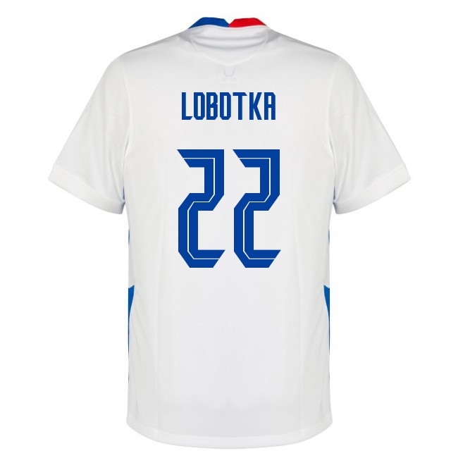Femme Équipe de Slovaquie de football Maillot Stanislav Lobotka #22 Tenues Extérieur Blanc 2021
