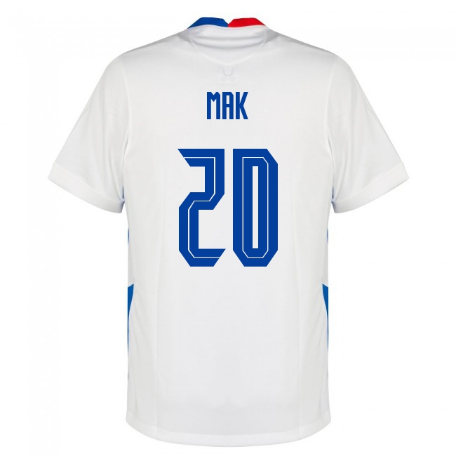 Femme Équipe de Slovaquie de football Maillot Robert Mak #20 Tenues Extérieur Blanc 2021