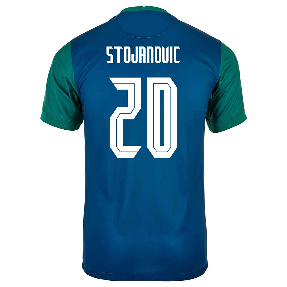 Femme Équipe de Slovénie de football Maillot Petar Stojanovic #20 Tenues Extérieur Verte 2021