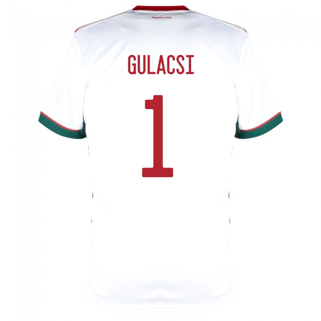 Femme Équipe de Hongrie de football Maillot Peter Gulacsi #1 Tenues Extérieur Blanc 2021
