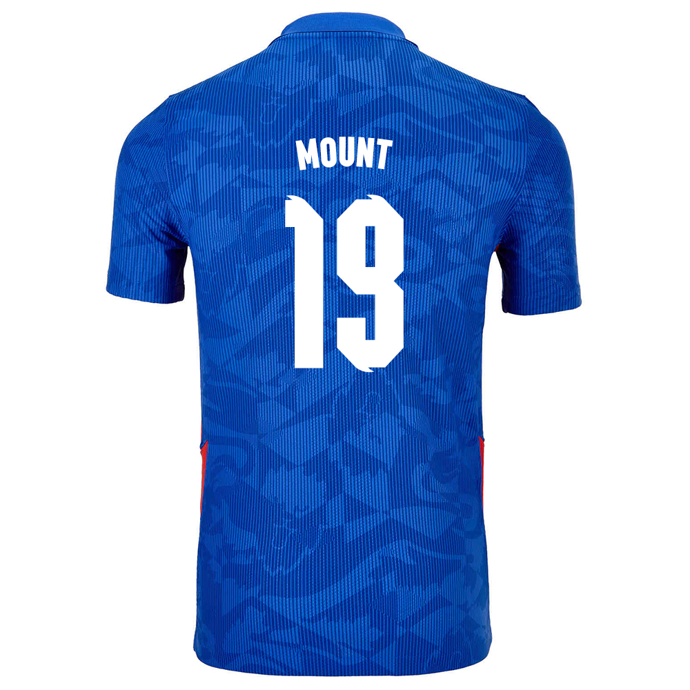 Femme Équipe d'Angleterre de football Maillot Mason Mount #19 Tenues Extérieur Bleu 2021