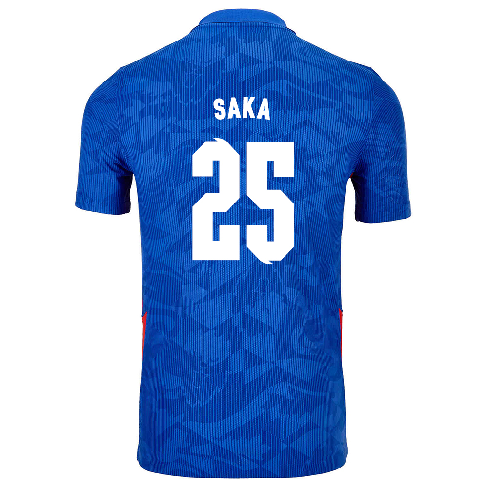 Femme Équipe d'Angleterre de football Maillot Bukayo Saka #25 Tenues Extérieur Bleu 2021