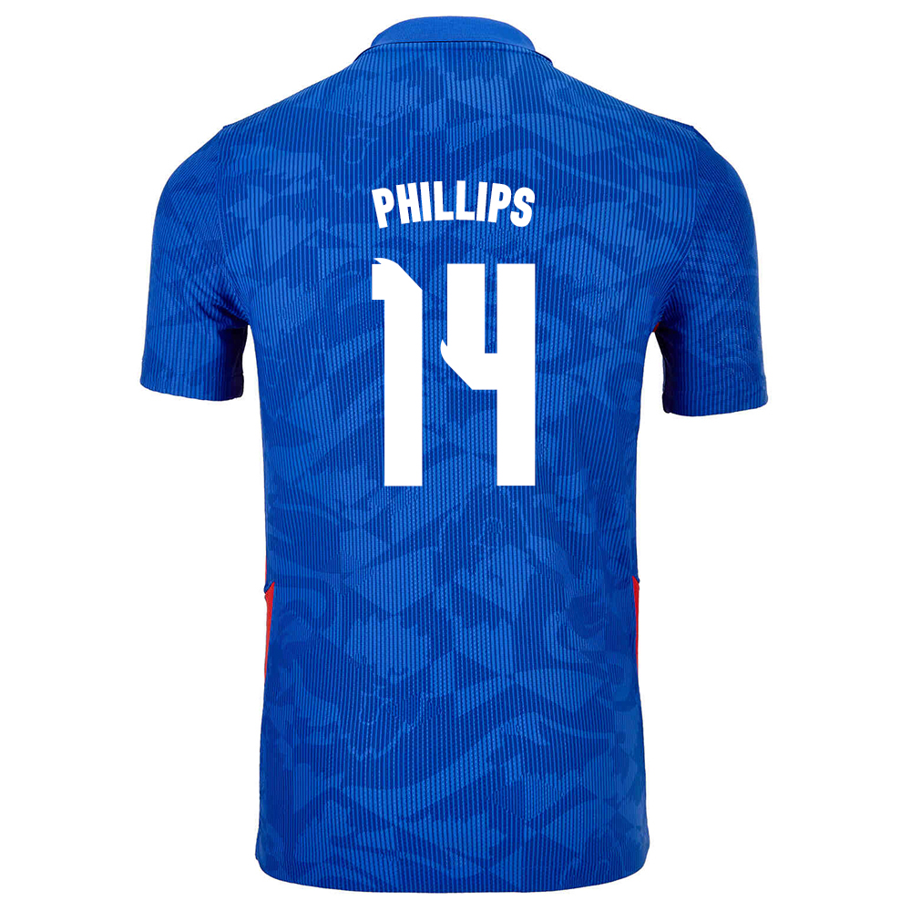 Femme Équipe d'Angleterre de football Maillot Kalvin Phillips #14 Tenues Extérieur Bleu 2021
