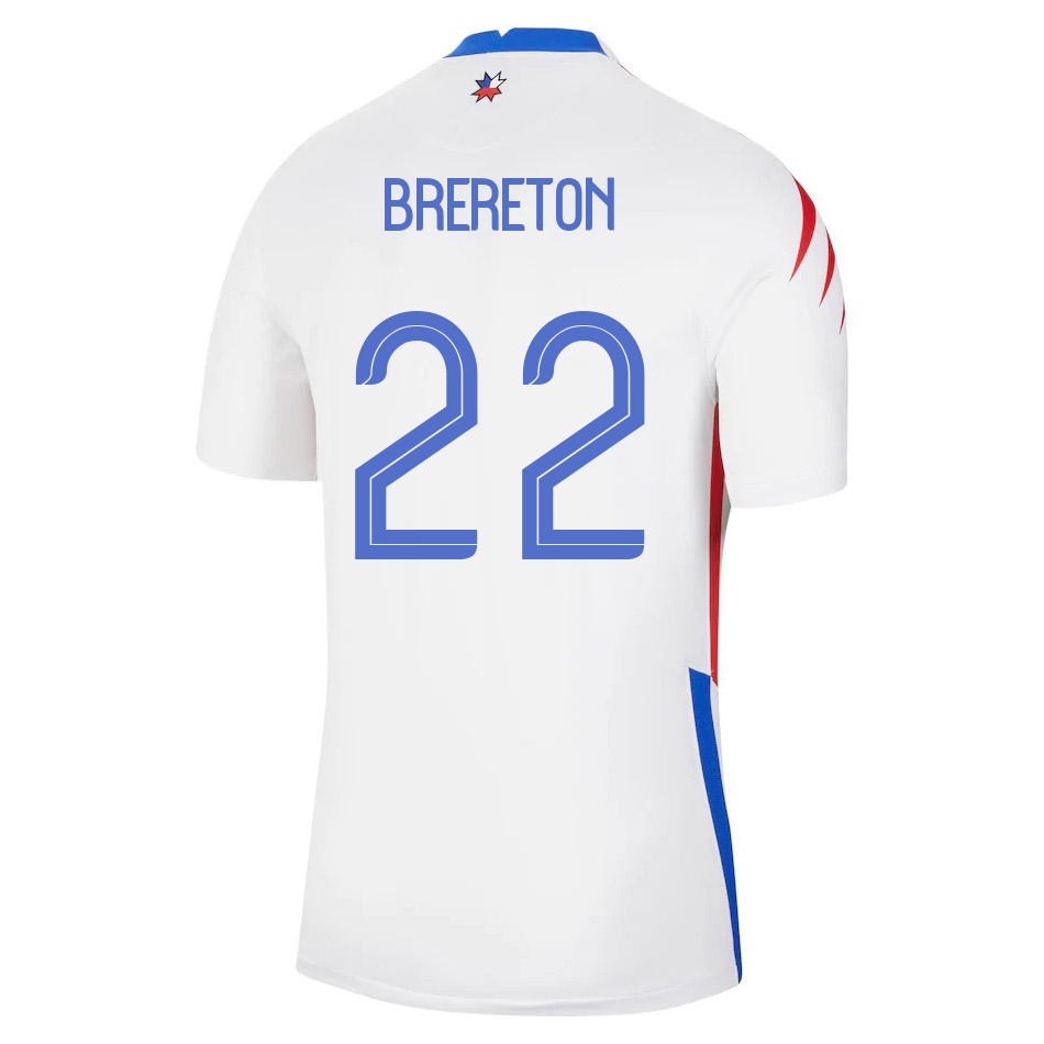 Femme Équipe du Chili de football Maillot Ben Brereton #22 Tenues Extérieur Blanc 2021