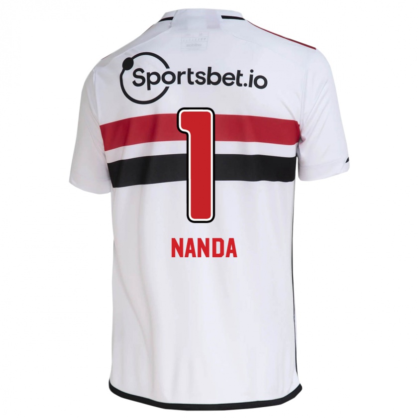 Kandiny Enfant Maillot Nanda #1 Blanc Tenues Domicile 2023/24 T-Shirt