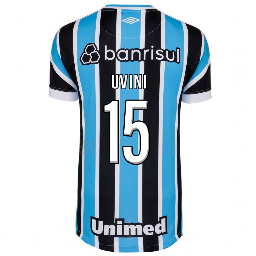 Kandiny Enfant Maillot Bruno Uvini #15 Bleu Tenues Domicile 2023/24 T-Shirt