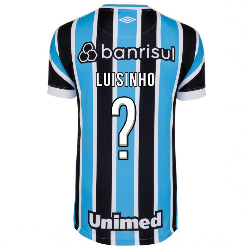 Kandiny Enfant Maillot Luisinho #0 Bleu Tenues Domicile 2023/24 T-Shirt