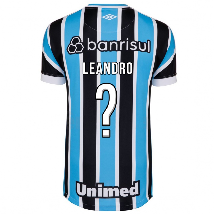 Kandiny Enfant Maillot Leandro #0 Bleu Tenues Domicile 2023/24 T-Shirt