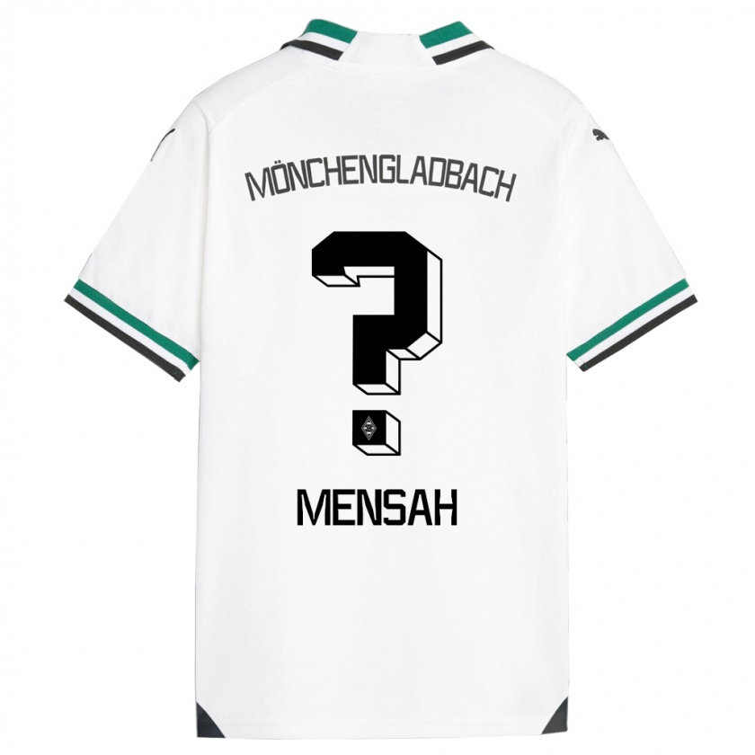 Kandiny Enfant Maillot Franklin Opoku-Mensah #0 Blanc Vert Tenues Domicile 2023/24 T-Shirt