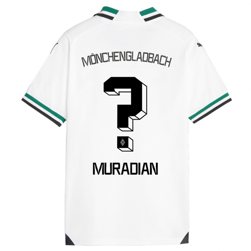 Kandiny Enfant Maillot Artem Muradian #0 Blanc Vert Tenues Domicile 2023/24 T-Shirt