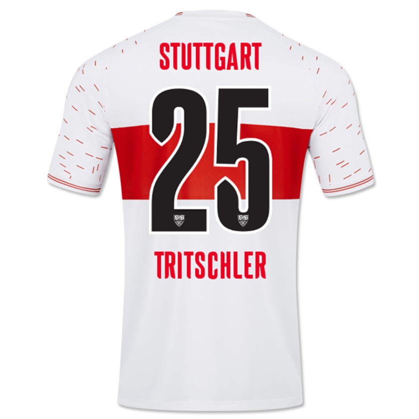 Kandiny Enfant Maillot David Tritschler #25 Blanc Tenues Domicile 2023/24 T-Shirt