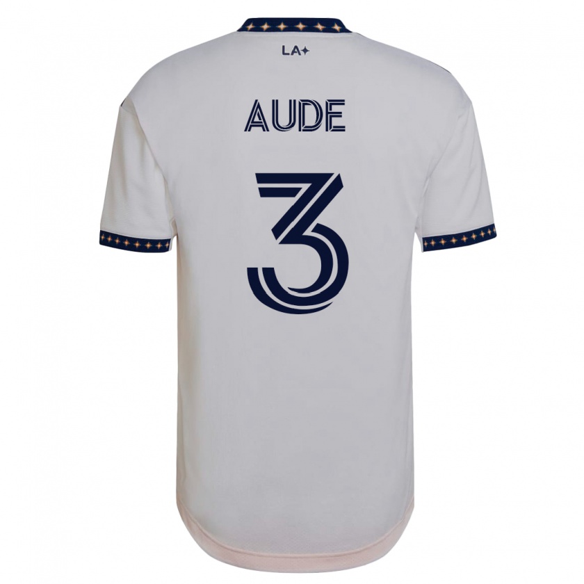 Kandiny Enfant Maillot Julián Aude #3 Blanc Tenues Domicile 2023/24 T-Shirt