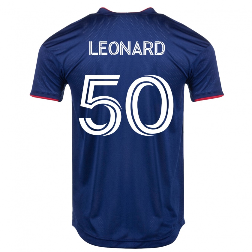Kandiny Enfant Maillot Eric Leonard #50 Marin Tenues Domicile 2023/24 T-Shirt
