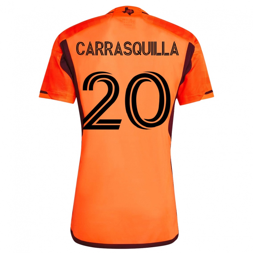 Kandiny Enfant Maillot Adalberto Carrasquilla #20 Orange Tenues Domicile 2023/24 T-Shirt