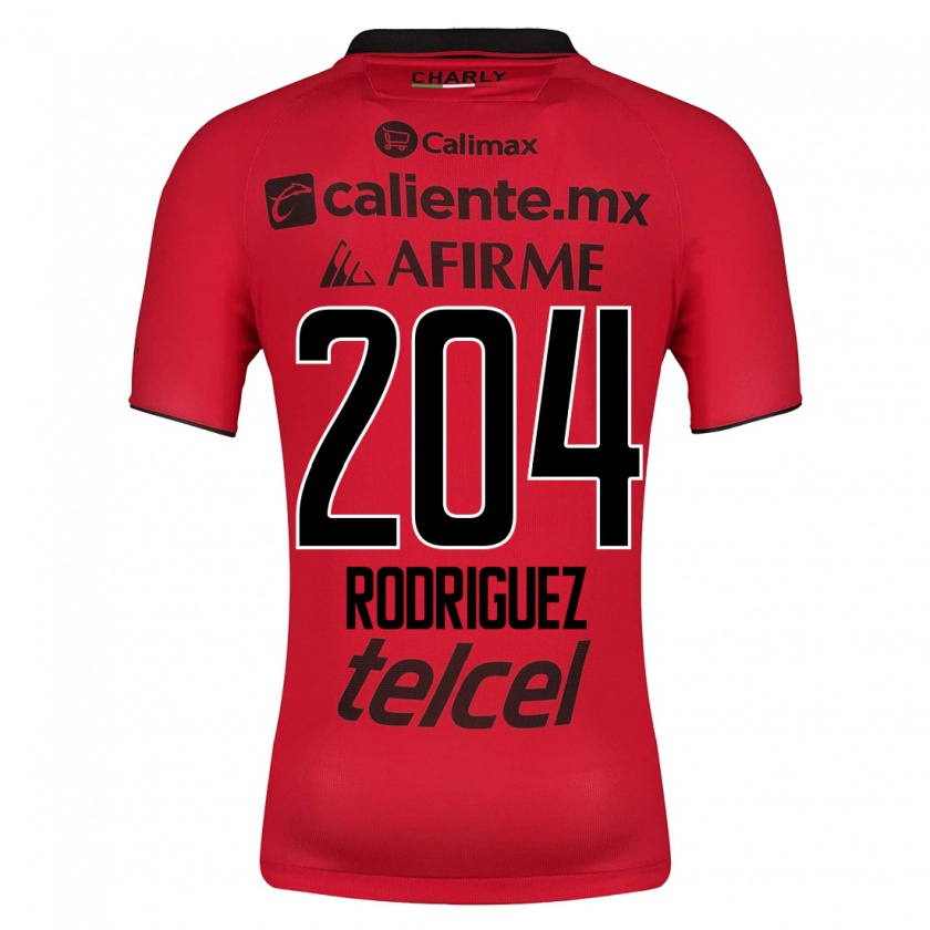 Kandiny Enfant Maillot Jesús Rodríguez #204 Rouge Tenues Domicile 2023/24 T-Shirt