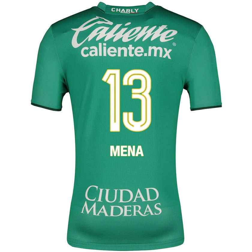 Kandiny Enfant Maillot Ángel Mena #13 Vert Tenues Domicile 2023/24 T-Shirt