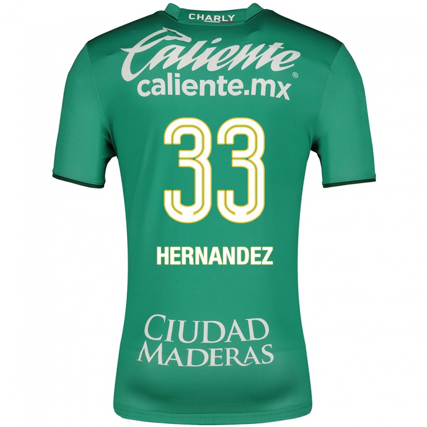 Kandiny Enfant Maillot Pedro Hernández #33 Vert Tenues Domicile 2023/24 T-Shirt
