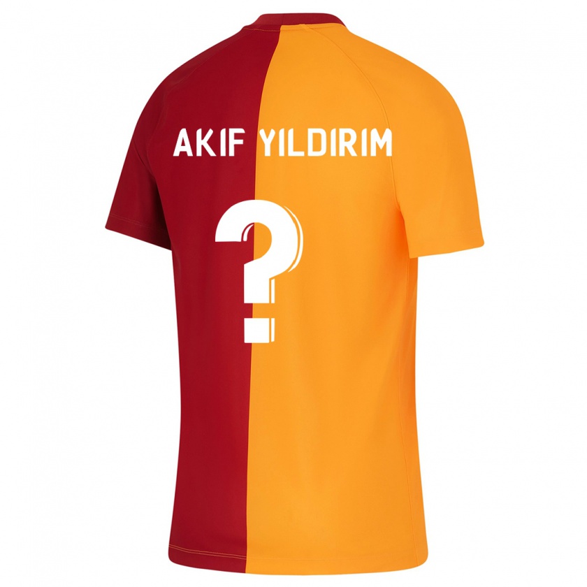 Kandiny Enfant Maillot Mehmet Akif Yıldırım #0 Orange Tenues Domicile 2023/24 T-Shirt