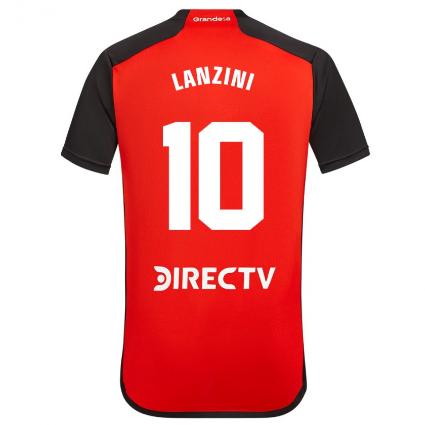 Kandiny Enfant Maillot Manuel Lanzini #10 Rouge Tenues Extérieur 2023/24 T-Shirt