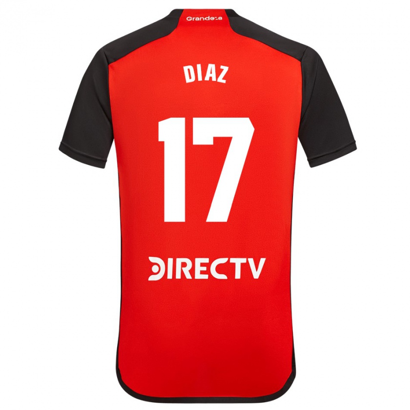 Kandiny Enfant Maillot Paulo Díaz #17 Rouge Tenues Extérieur 2023/24 T-Shirt