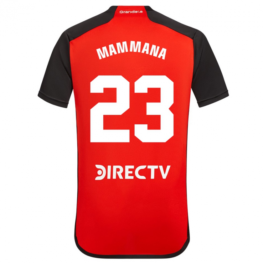 Kandiny Enfant Maillot Emanuel Mammana #23 Rouge Tenues Extérieur 2023/24 T-Shirt