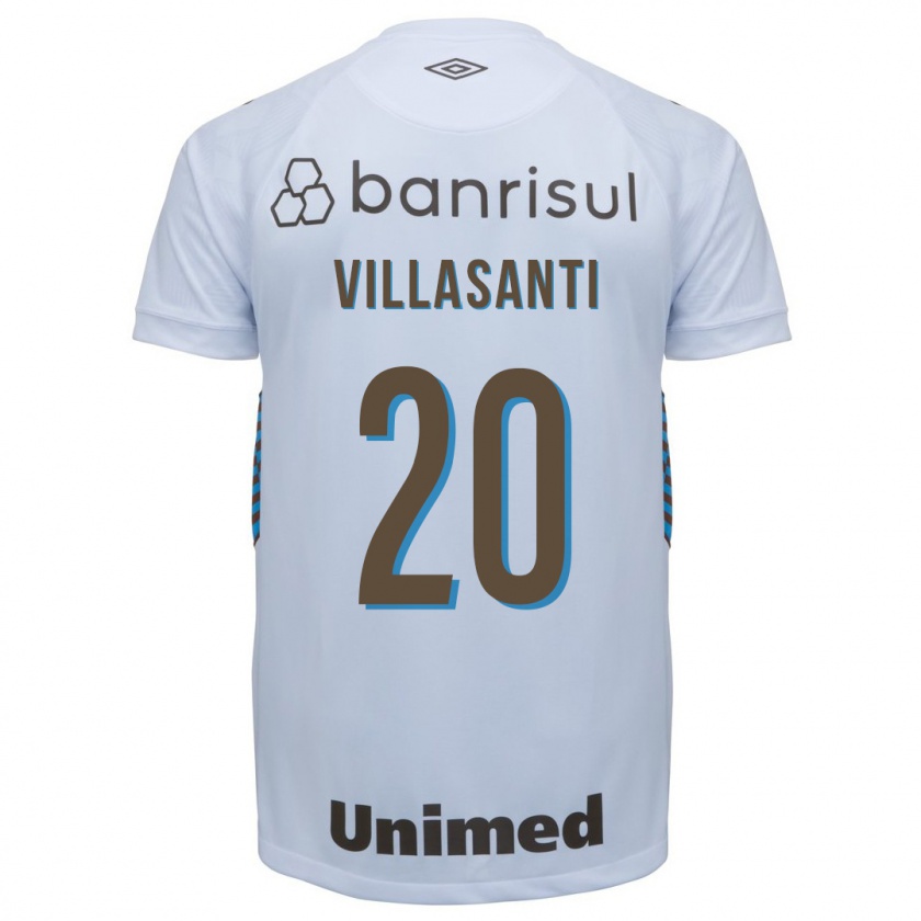 Kandiny Enfant Maillot Mathías Villasanti #20 Blanc Tenues Extérieur 2023/24 T-Shirt