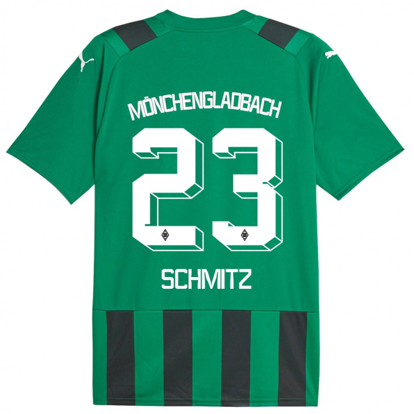Kandiny Enfant Maillot Sarah Schmitz #23 Vert Noir Tenues Extérieur 2023/24 T-Shirt