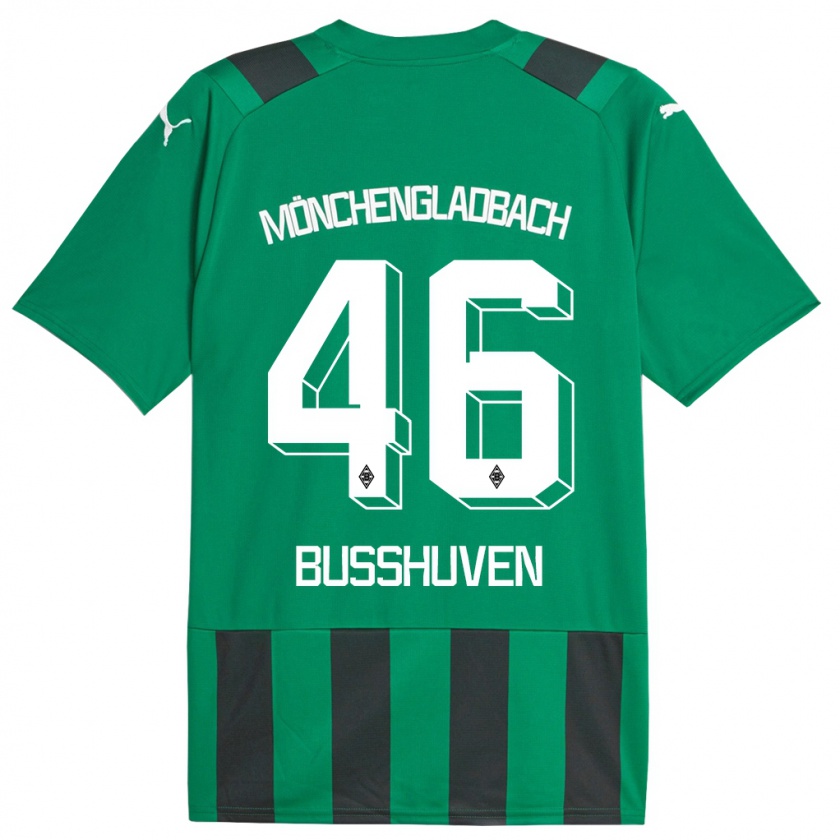 Kandiny Enfant Maillot Alina Busshuven #46 Vert Noir Tenues Extérieur 2023/24 T-Shirt