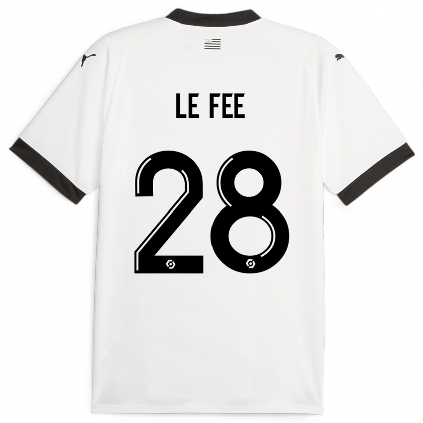 Kandiny Enfant Maillot Enzo Le Fée #28 Blanc Tenues Extérieur 2023/24 T-Shirt