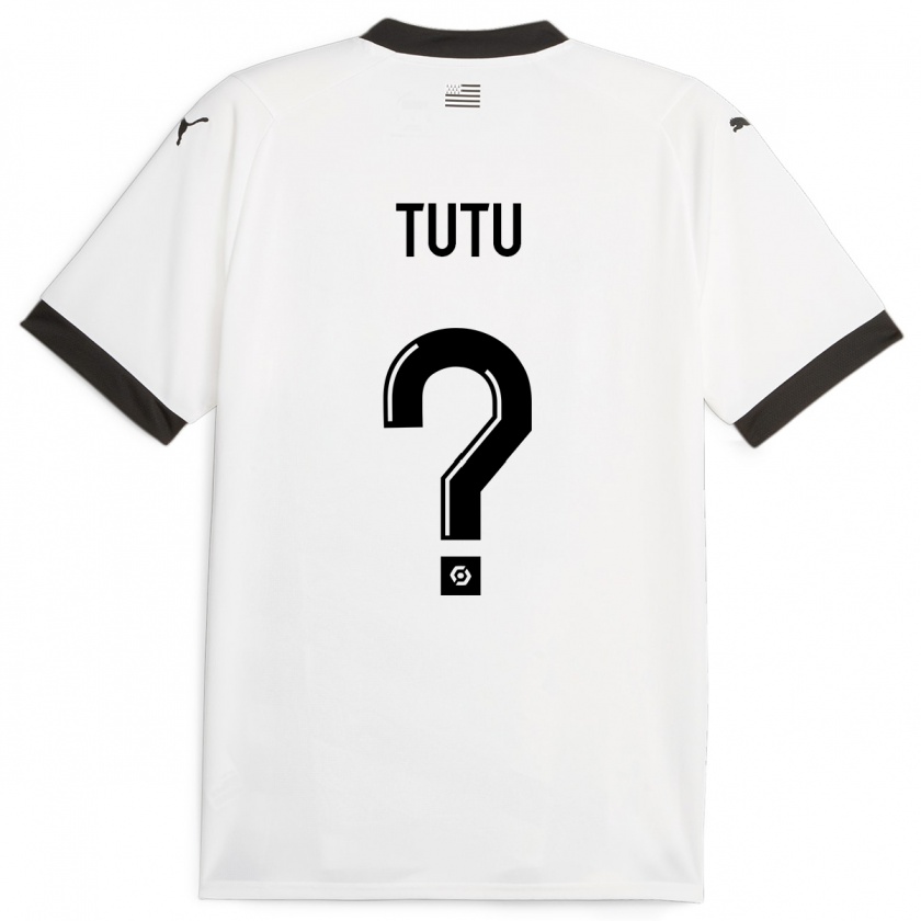 Kandiny Enfant Maillot Gabriel Tutu #0 Blanc Tenues Extérieur 2023/24 T-Shirt