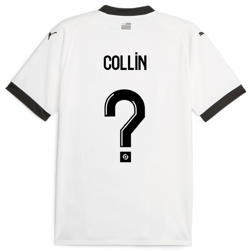 Kandiny Enfant Maillot Théo Collin #0 Blanc Tenues Extérieur 2023/24 T-Shirt