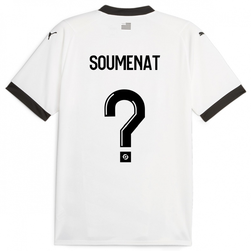 Kandiny Enfant Maillot Flavien Soumenat #0 Blanc Tenues Extérieur 2023/24 T-Shirt