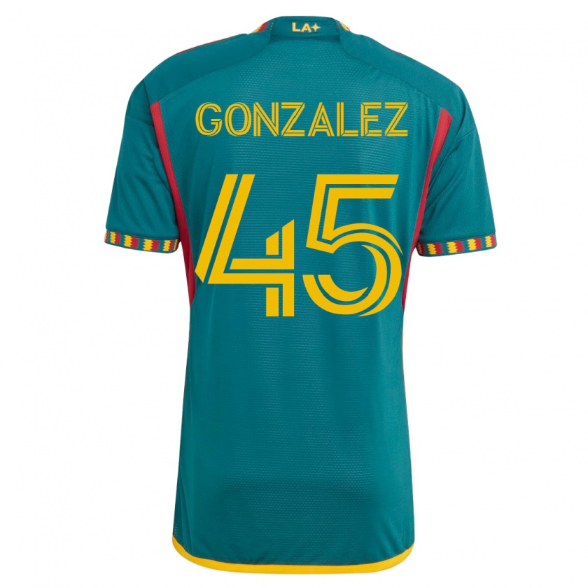 Kandiny Enfant Maillot Adrián González #45 Vert Tenues Extérieur 2023/24 T-Shirt