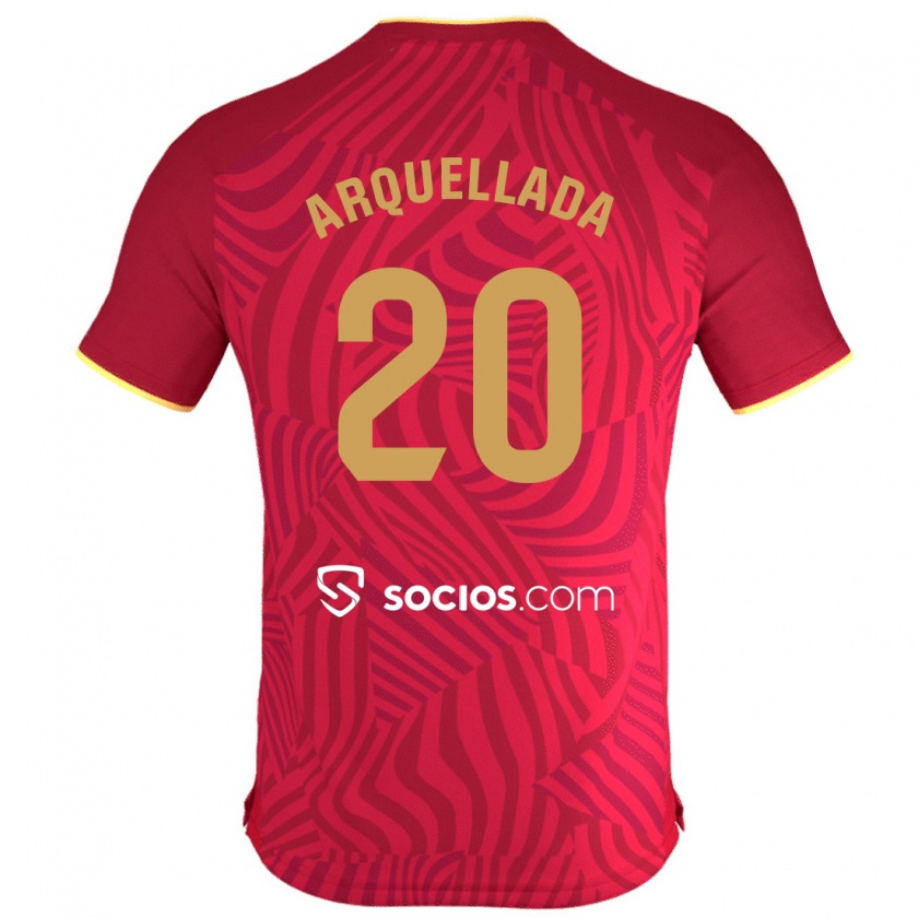 Kandiny Enfant Maillot Álvaro Arquellada #20 Rouge Tenues Extérieur 2023/24 T-Shirt