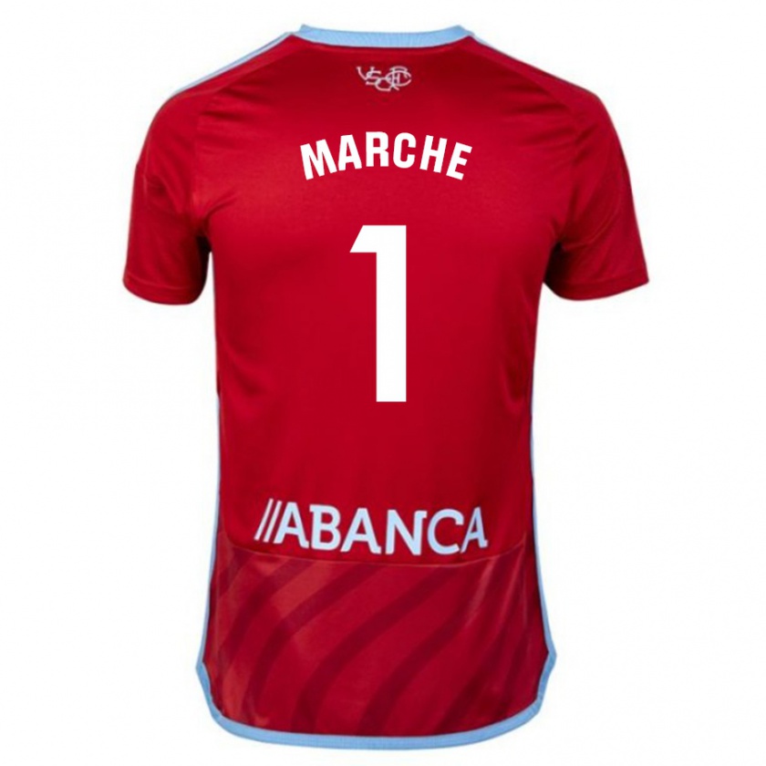 Kandiny Enfant Maillot Agustín Marchesín #1 Rouge Tenues Extérieur 2023/24 T-Shirt