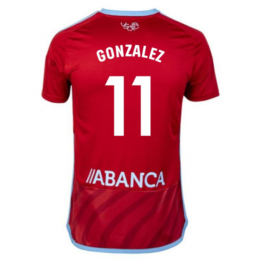 Kandiny Enfant Maillot Alfon González #11 Rouge Tenues Extérieur 2023/24 T-Shirt