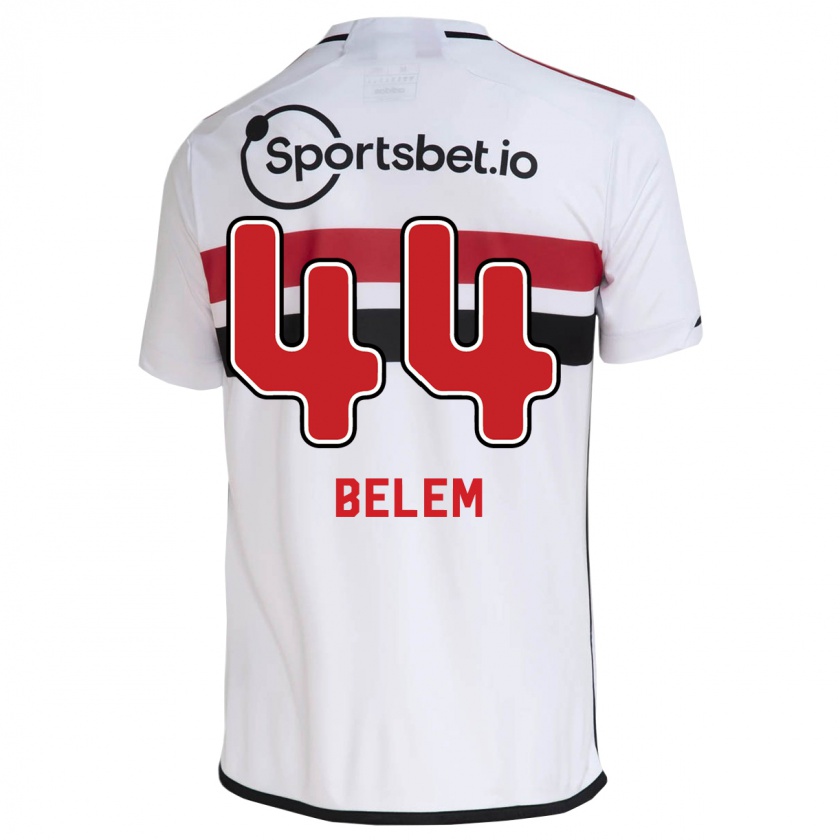 Kandiny Homme Maillot Matheus Belém #44 Blanc Tenues Domicile 2023/24 T-Shirt