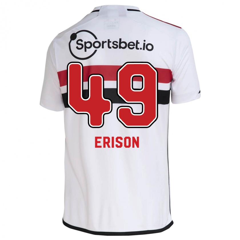 Kandiny Homme Maillot Erison #49 Blanc Tenues Domicile 2023/24 T-Shirt