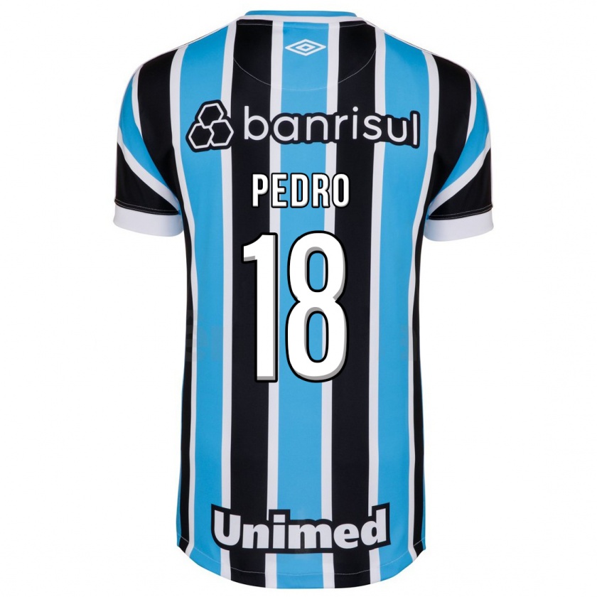 Kandiny Homme Maillot João Pedro #18 Bleu Tenues Domicile 2023/24 T-Shirt