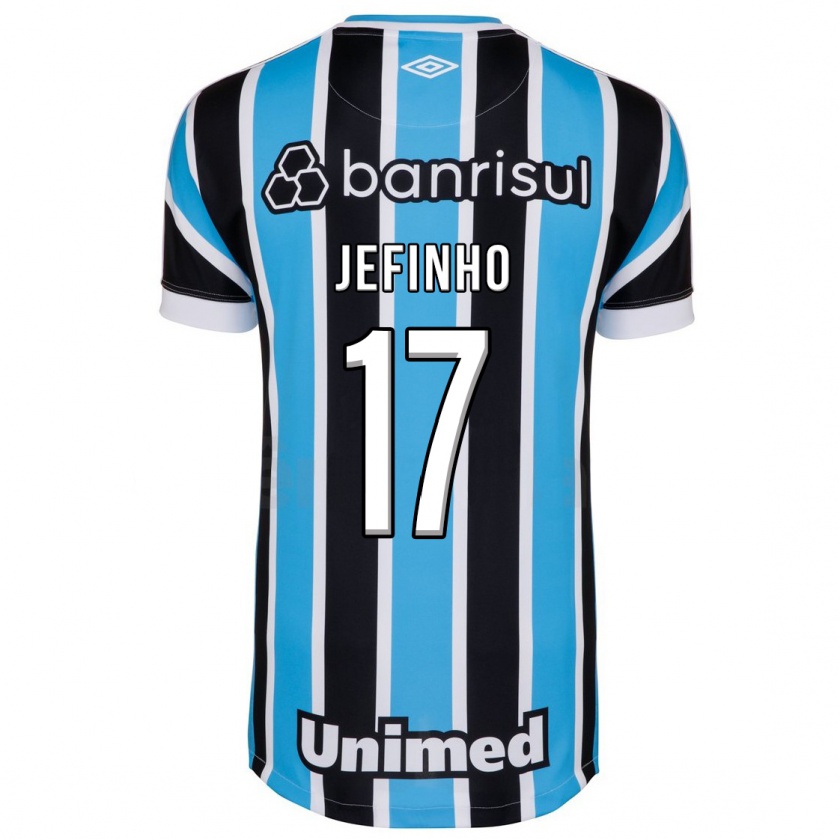 Kandiny Homme Maillot Jefinho #17 Bleu Tenues Domicile 2023/24 T-Shirt