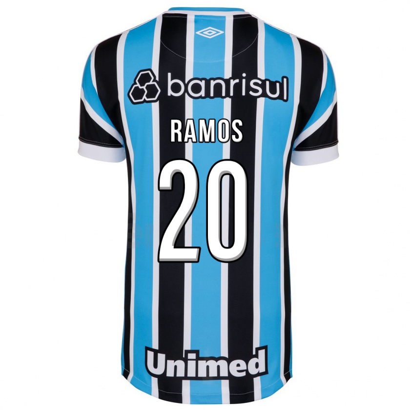 Kandiny Homme Maillot Mónica Ramos #20 Bleu Tenues Domicile 2023/24 T-Shirt