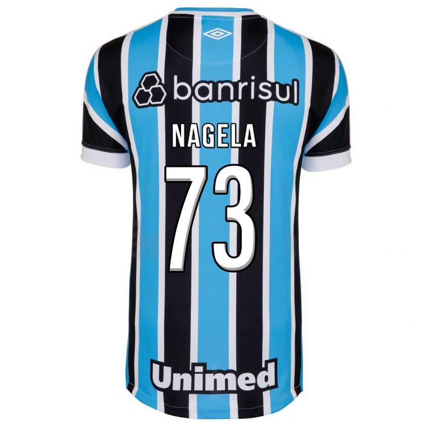 Kandiny Homme Maillot Nágela #73 Bleu Tenues Domicile 2023/24 T-Shirt