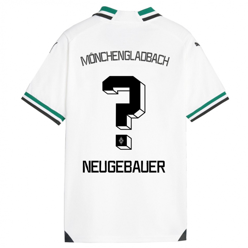 Kandiny Homme Maillot Simon Neugebauer #0 Blanc Vert Tenues Domicile 2023/24 T-Shirt