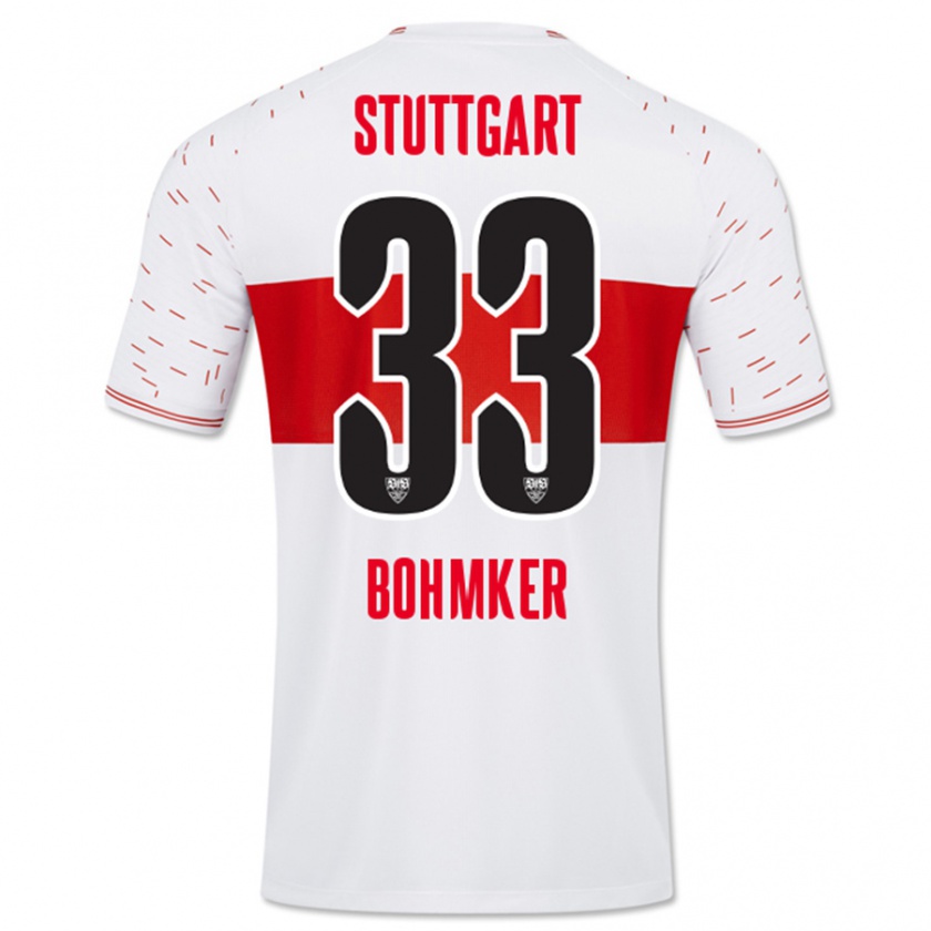 Kandiny Homme Maillot Finn Böhmker #33 Blanc Tenues Domicile 2023/24 T-Shirt