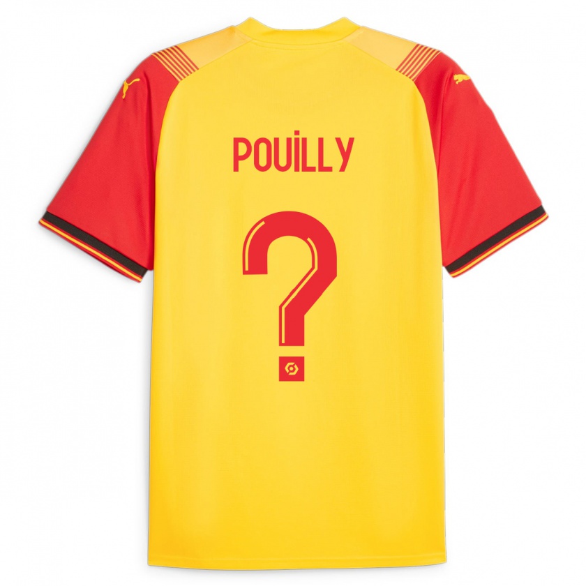 Kandiny Homme Maillot Tom Pouilly #0 Jaune Tenues Domicile 2023/24 T-Shirt
