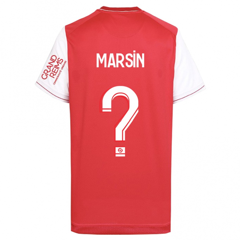 Kandiny Homme Maillot Antonin Marsin #0 Rouge Tenues Domicile 2023/24 T-Shirt